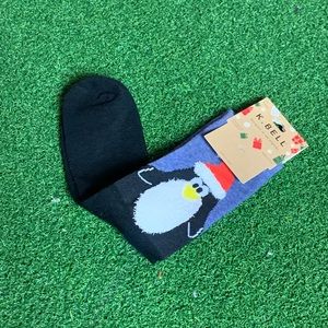 3D Penguin Christmas Holiday Crew Socks